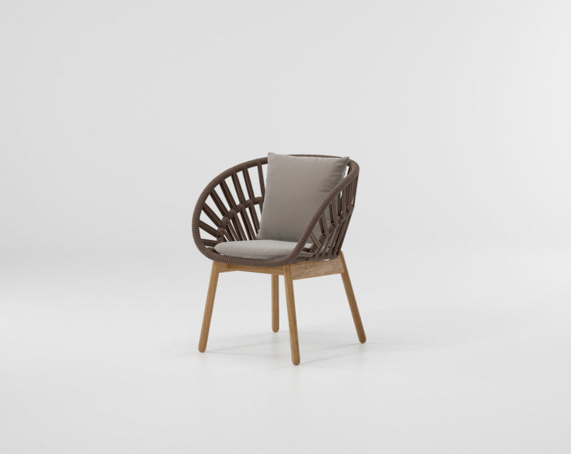 Cala dining armchair teak legs