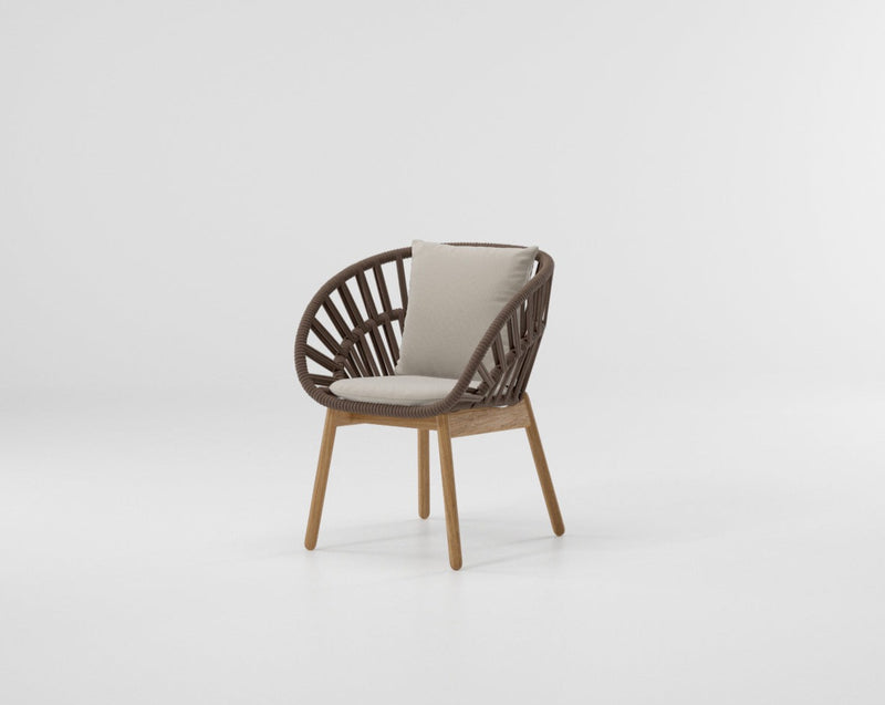 Cala dining armchair teak legs