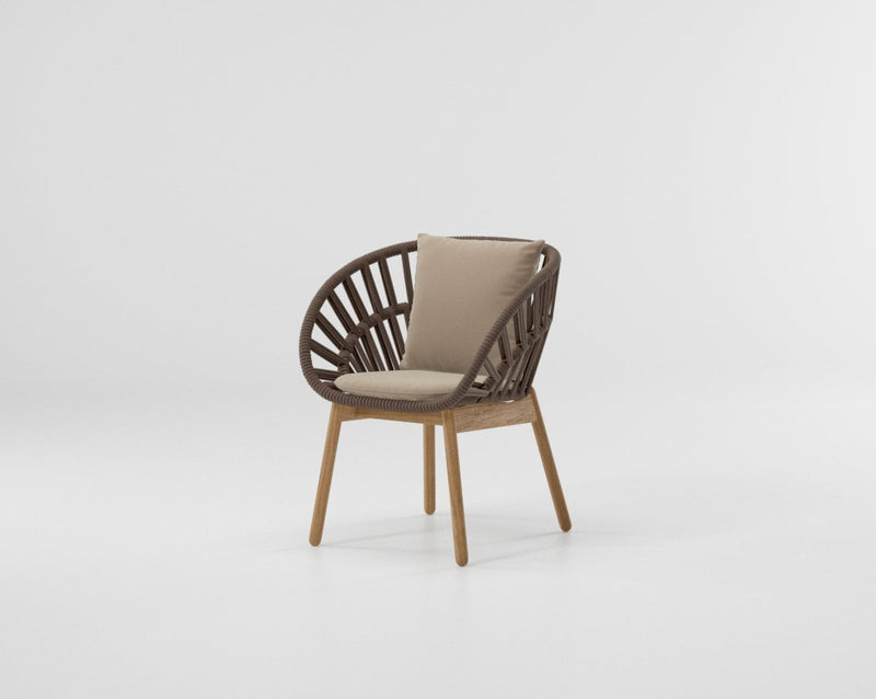 Cala dining armchair teak legs