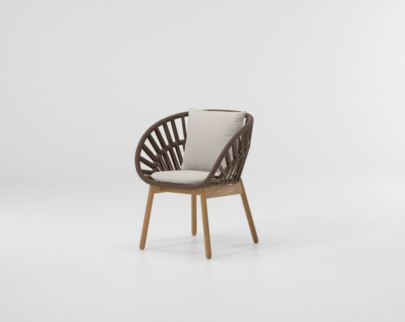 Cala dining armchair teak legs