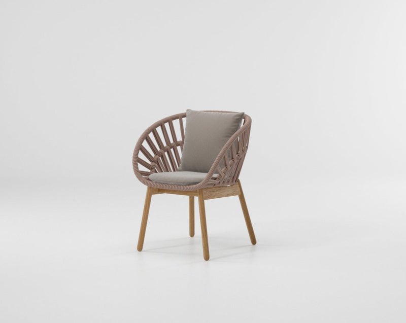 Cala dining armchair teak legs