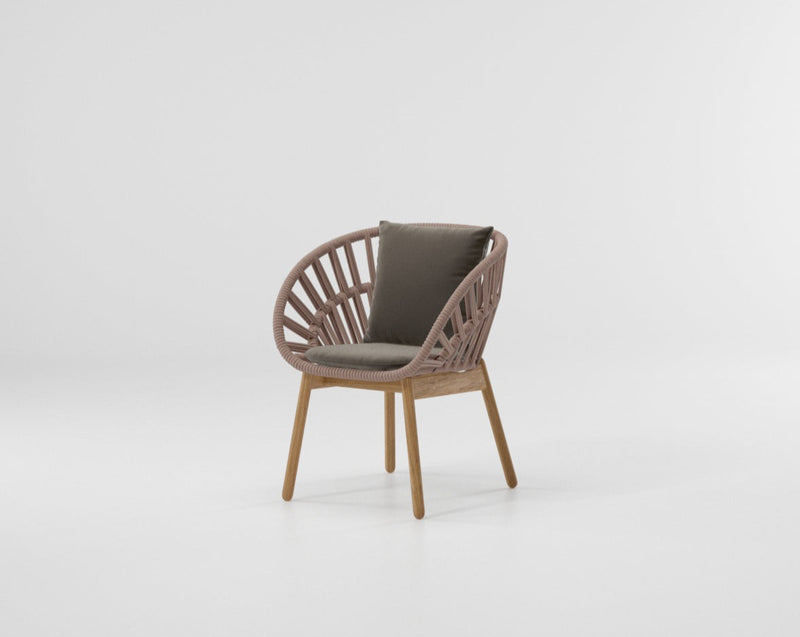 Cala dining armchair teak legs