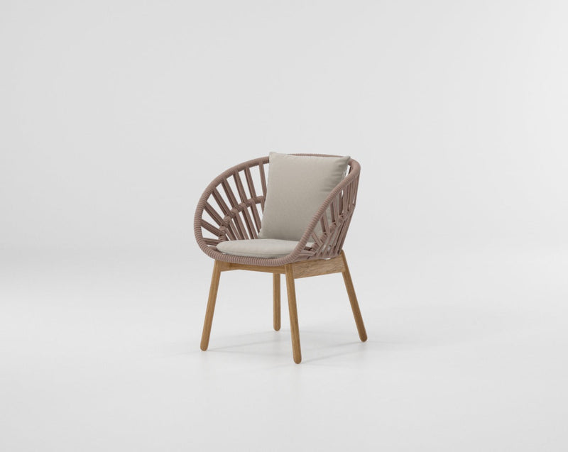 Cala dining armchair teak legs