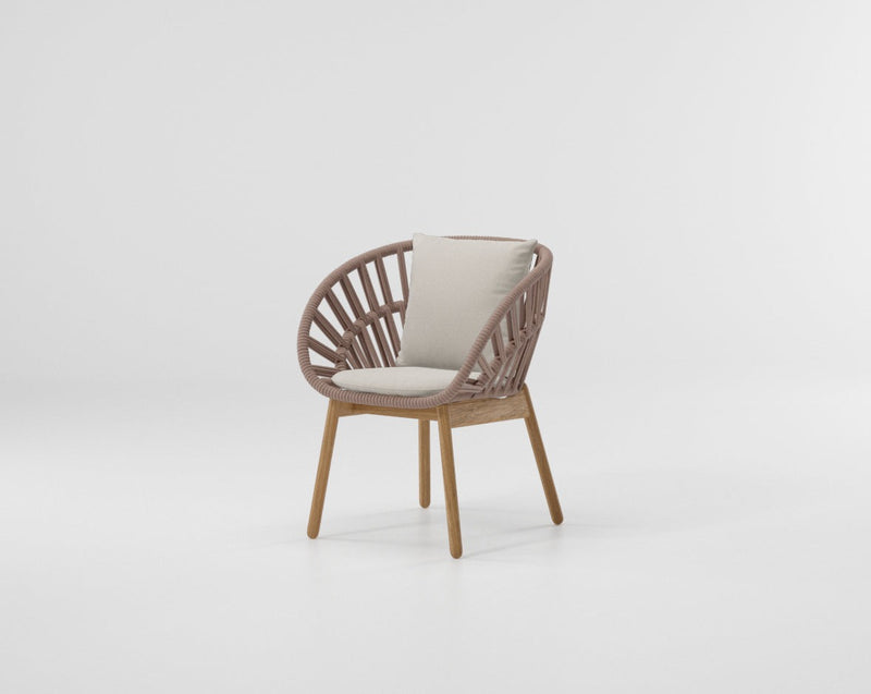 Cala dining armchair teak legs