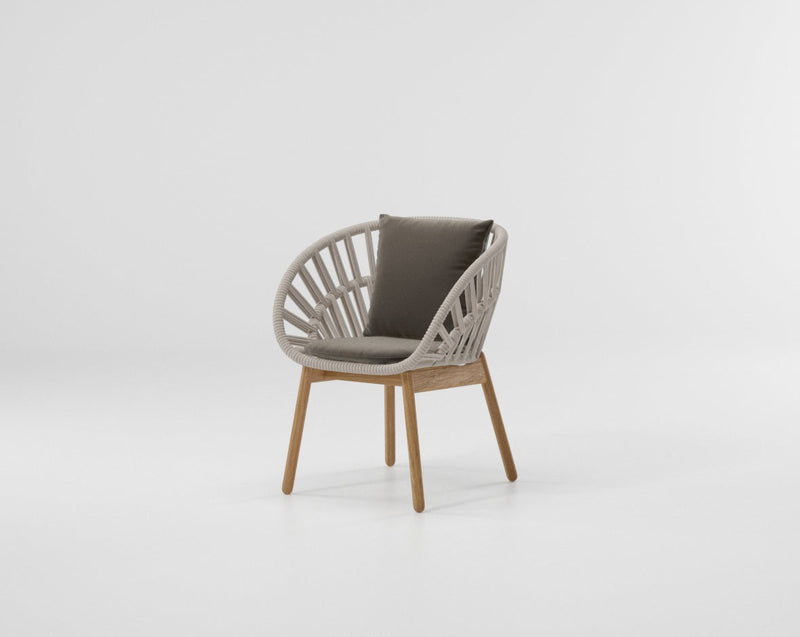 Cala dining armchair teak legs