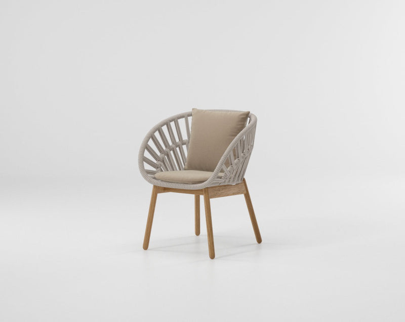 Cala dining armchair teak legs