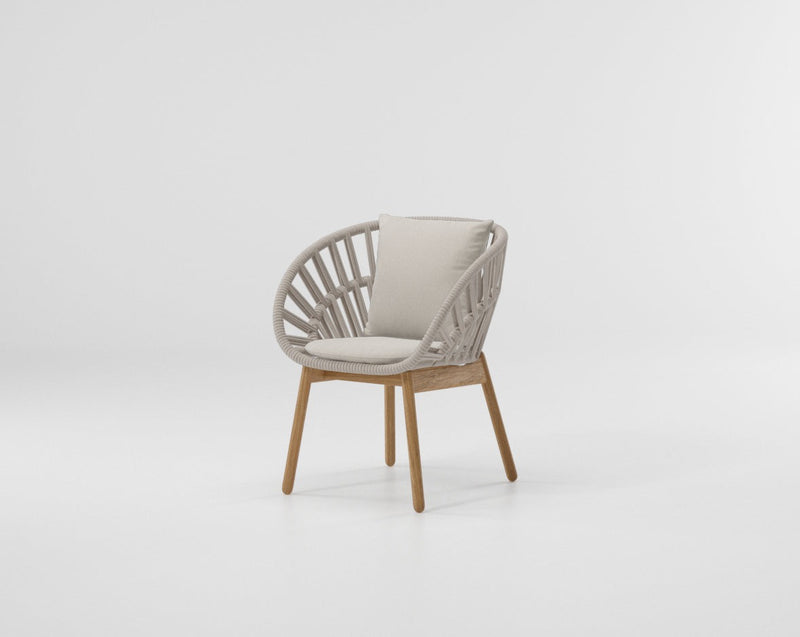 Cala dining armchair teak legs