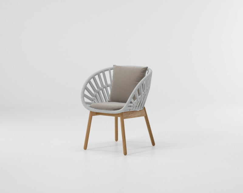 Cala dining armchair teak legs