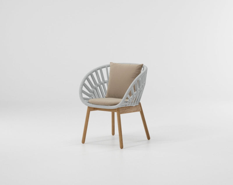 Cala dining armchair teak legs