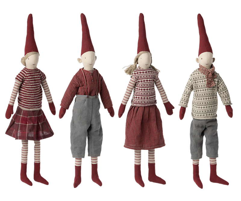 Medium Nisse - 4 assorterede