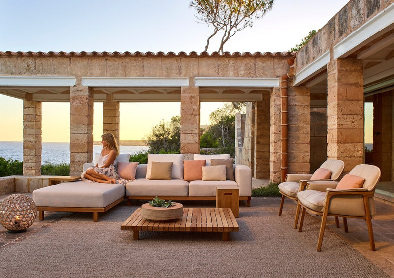 Vis à vis outdoor sofa modules